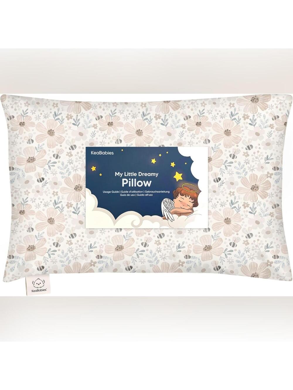 NIB KeaBabies Toddler Pillow with Pillowcase, My Little Dreamy Pillow